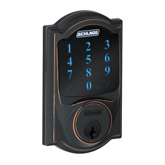 Schlage Connect BE469ZP Quick Start Manual