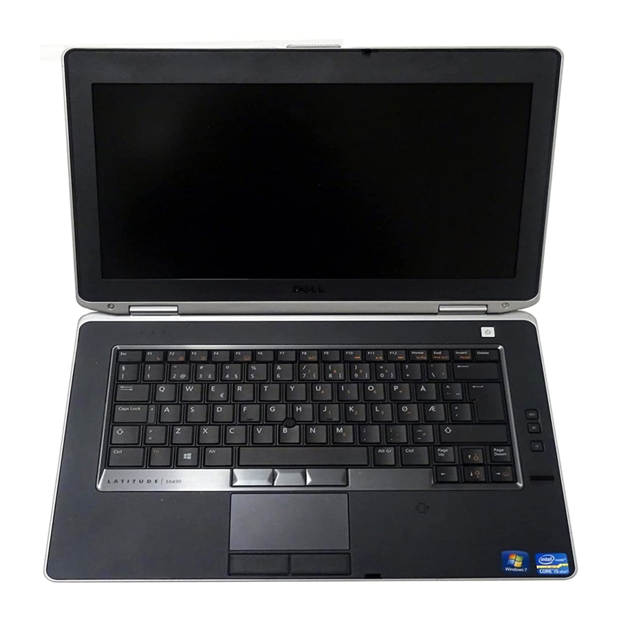 Dell Latitude E6430s Setup And Features Information