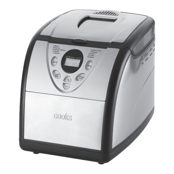 Cooks CKBM248 Bread Maker Manuals