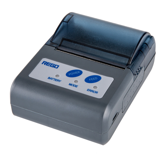 Rego RG-MTP58B User Manual