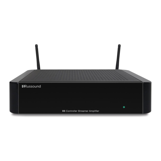 Russound XStream X5 Installation Manual