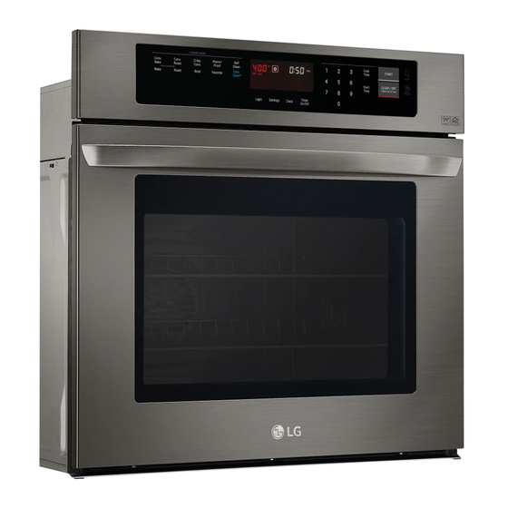 LG LWS3063BD Built-In Wall Oven Manuals