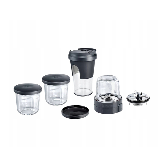 Bosch MUM4 Food Processor Attachment Manuals