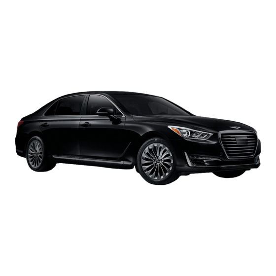Genesis G90 2017 Quick Start Manual