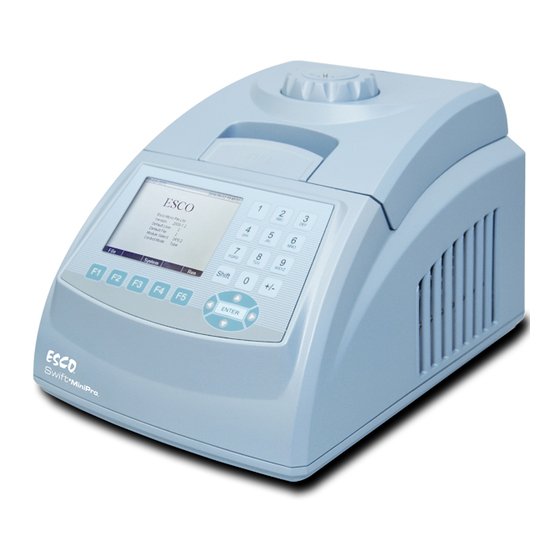 Esco AERIS-BG096 PCR Thermal Cycler Manuals