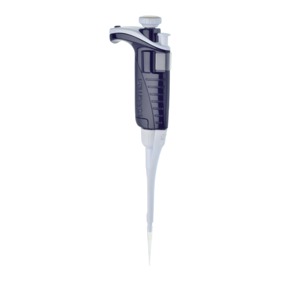 Gilson pipetman Quick Manual