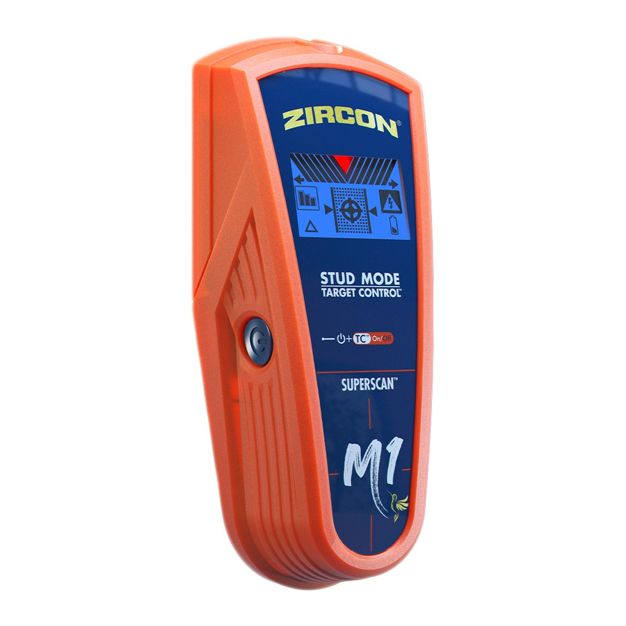 Zircon SuperScan M1 - Advanced Stud Finder Manual
