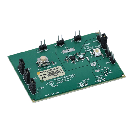 Texas Instruments TPS61054EVM-273 User Manual