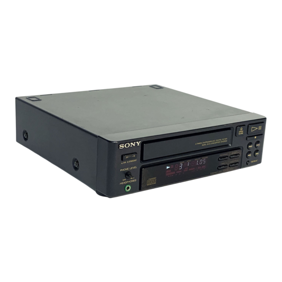Sony CDP-S37 Service Manual