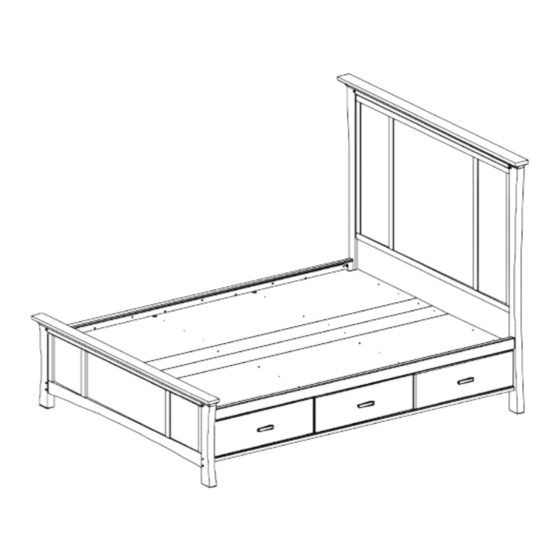 WHITTIER WOOD FURNITURE PRAIRIE CITY QUEEN MANTEL STORAGE BED 1254AFLSOC ASSEMBLY INSTRUCTIONS