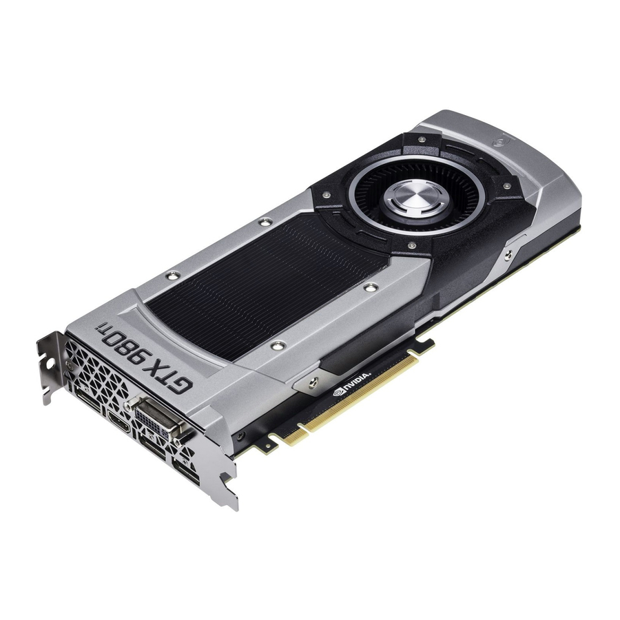NVIDIA GeForce GTX 980 Ti - Graphics Card Manual