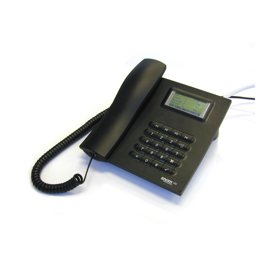 Snom 100 User Manual
