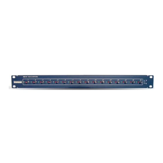 Broadcast Tools ROS-16 Installation And Operation Manual
