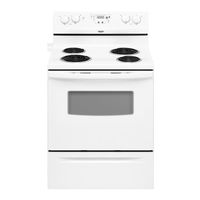 Whirlpool RF263LXT - 30 in. Ing Electric Range User Instructions