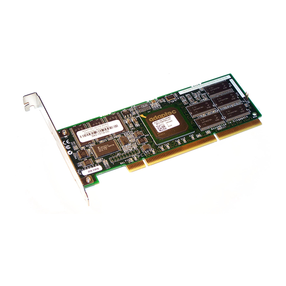 Adaptec SCSI RAID 2010S Installation Manual