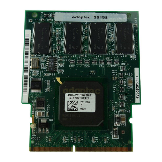 Adaptec SCSI RAID 2010S Software User's Manual