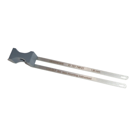 HEIDENHAIN ID 737748-01 Mounting Instructions