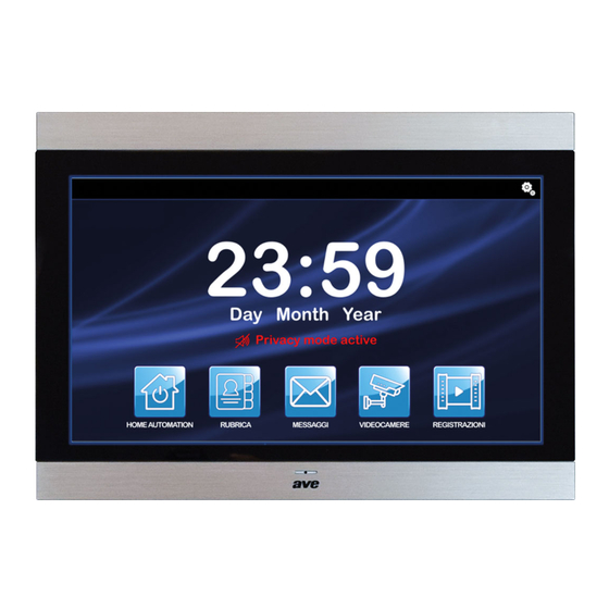 AVE DOMINA TS10 V Series Manual