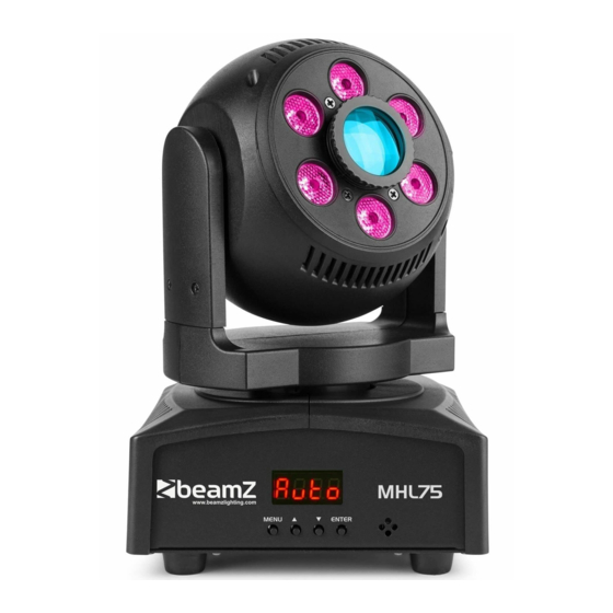 Beamz MHL75 User Manual