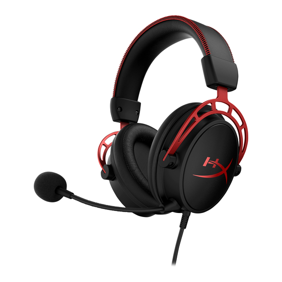 HyperX Cloud Alpha Wireless Quick Start Manual