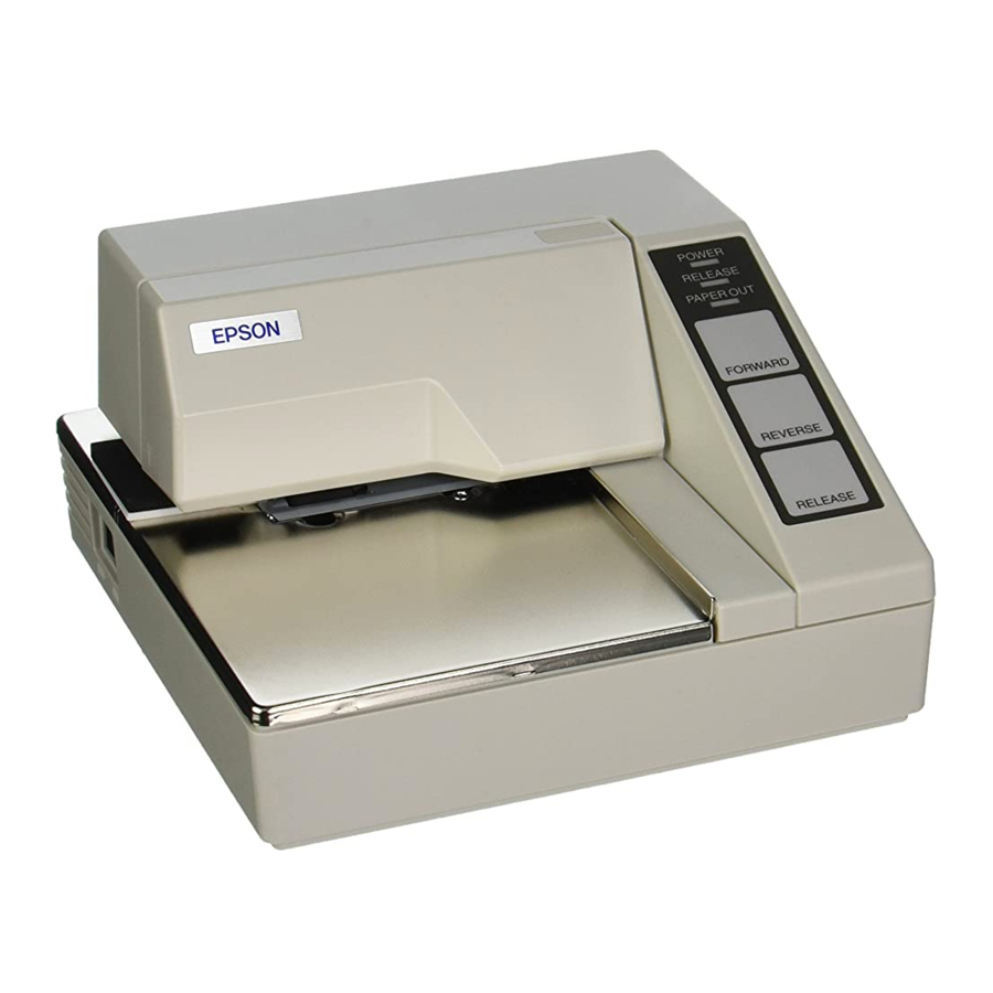 Epson TM U295 - B/W Dot-matrix Printer Manuals