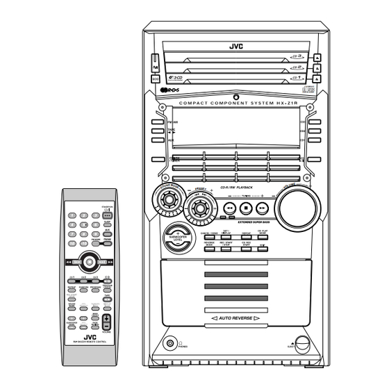 JVC CA-HXZ1R Compact Component System Manuals