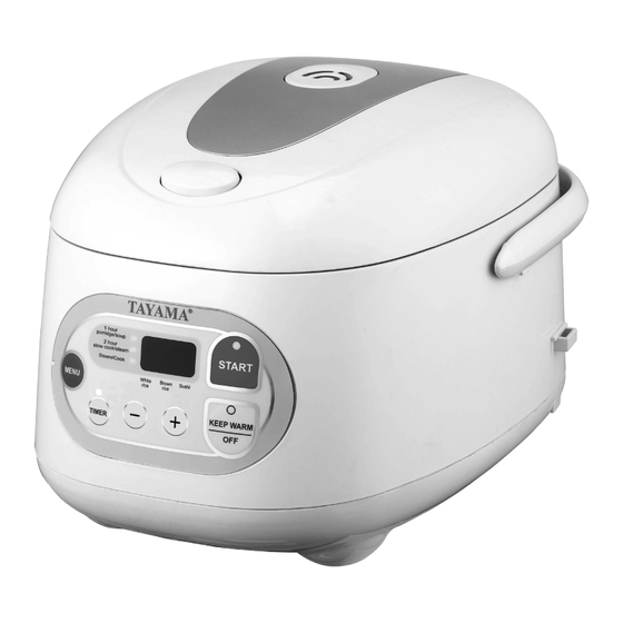 Tayama MB-FZ30B Instruction Manual & Cooking Manual