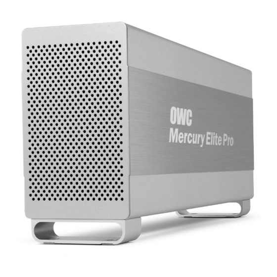 OWC MERCURY ELITE PRO DUAL Assembly Manual & User Manual
