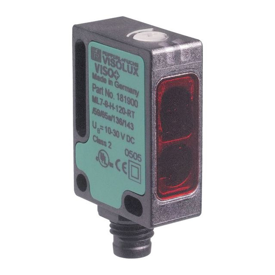 Pepperl+Fuchs VISOLUX ML7-55 Quick Start Manual