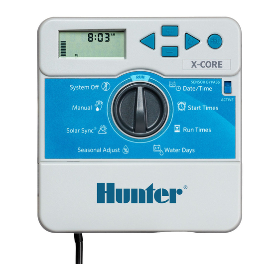 Hunter X-Core XC-801i-E Owners Manual And Programming Instructions