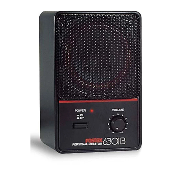 Fostex 6301BE Product Manual