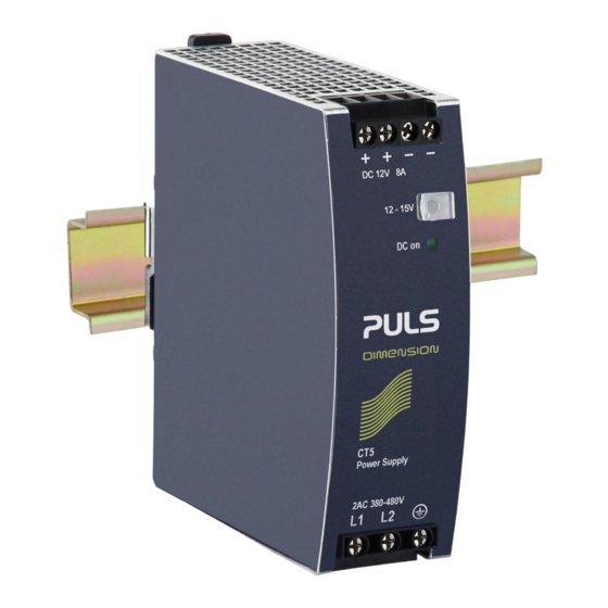 Puls DIMENSION CT5 Series Instruction Manual