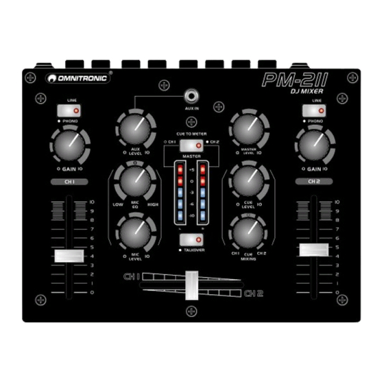 Omnitronic PM-211 Manuals