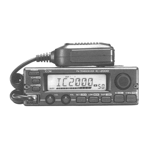 Icom IC-2000H Service Manual