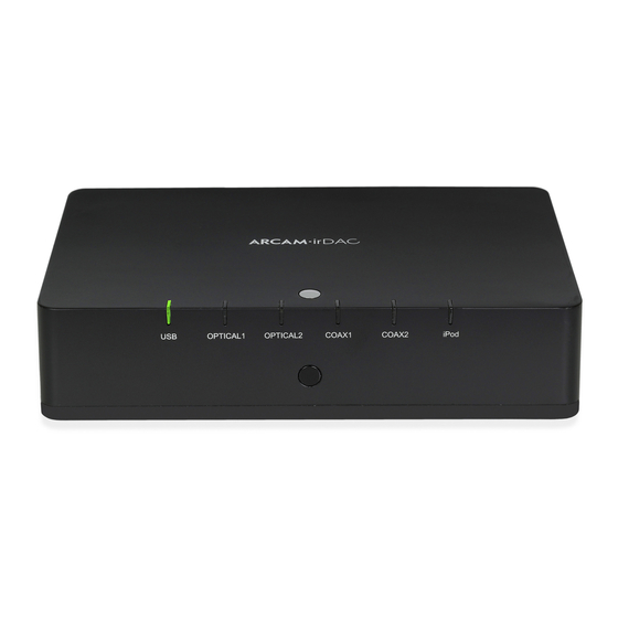 Arcam irDAC Connections And Quickstart Manual
