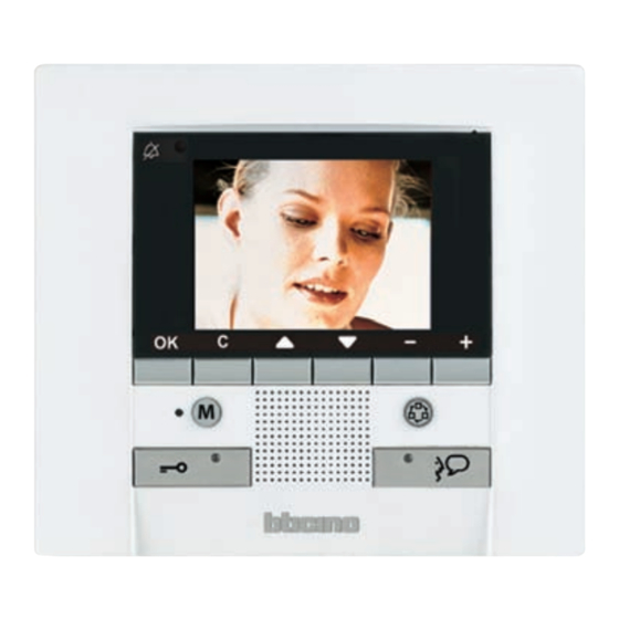 Bticino Polyx Memory Display Installation Manual
