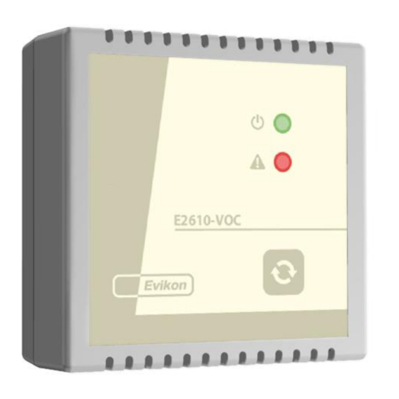 User Manuals: Evikon E2610-VOC Solvent Vapor Detector