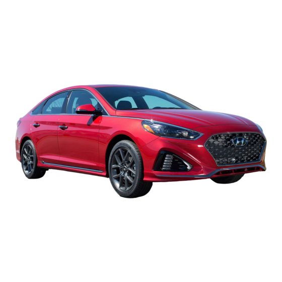 Hyundai SONATA 2019 Quick Reference Manual