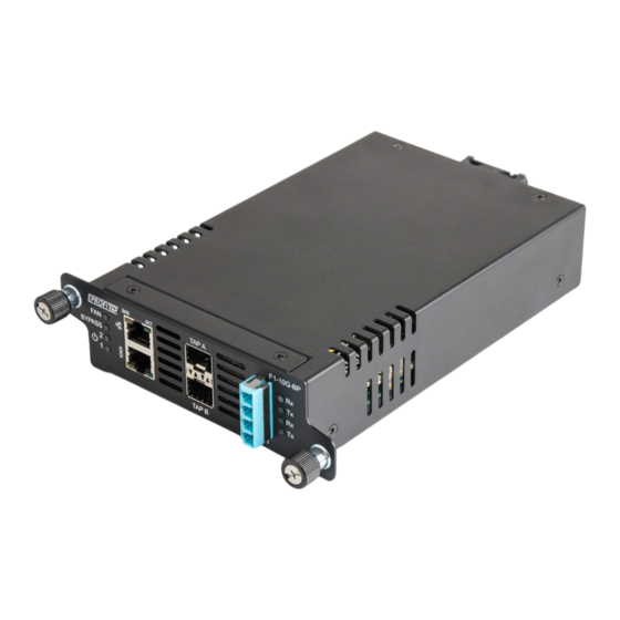 ProfiTap F1-10G-BP BYPASS TAP Installation And Configuration Manual