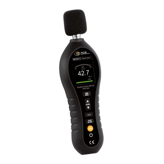 PCE Instruments PCE-324 User Manual