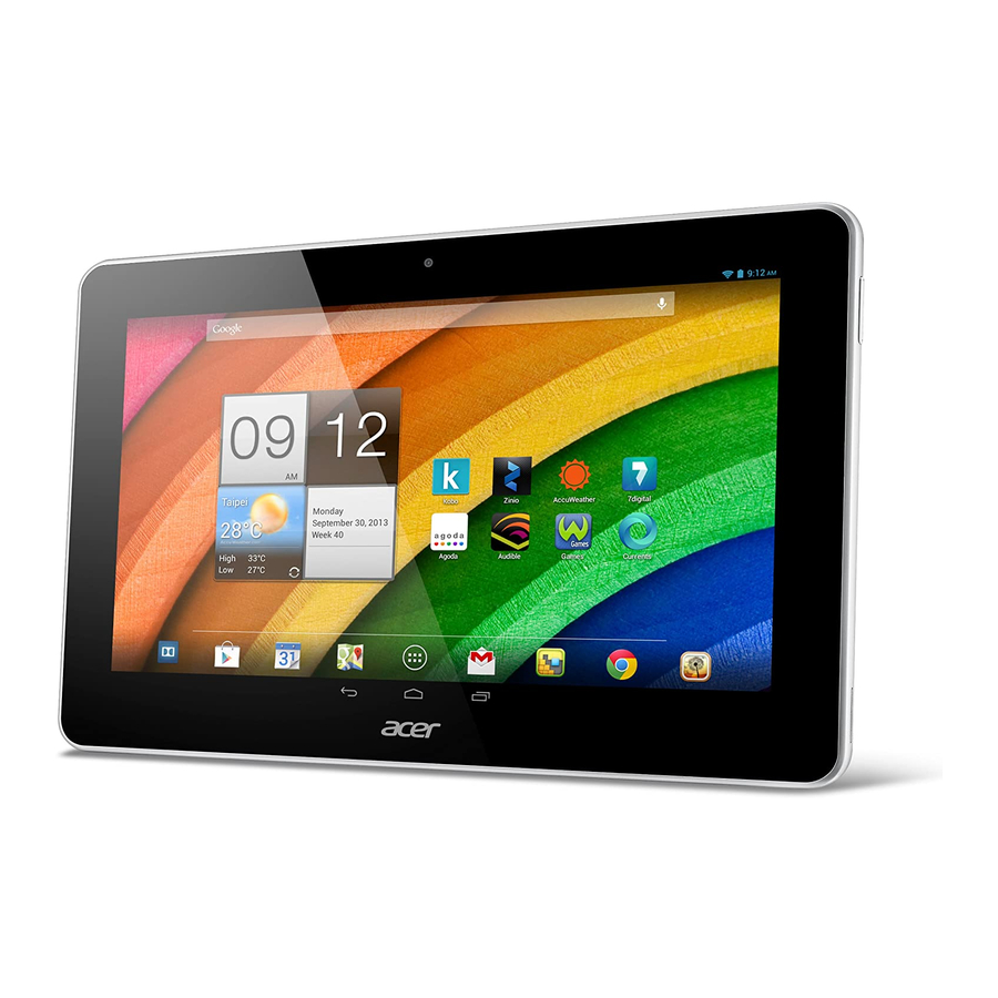 Acer Iconia A3-A10 Manuals