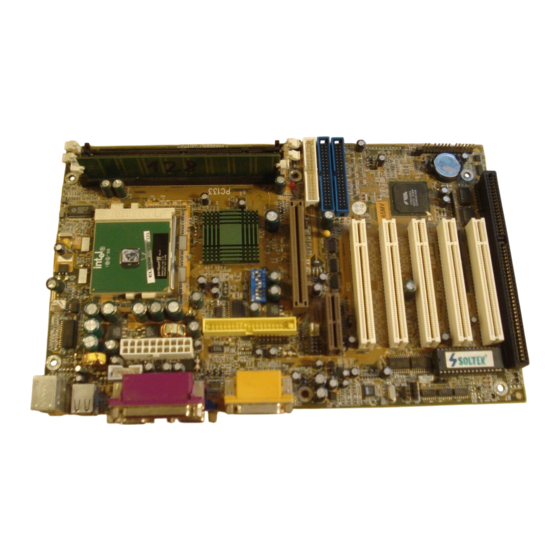 SOLTEK SL-65MV Users Manual And Technical Reference
