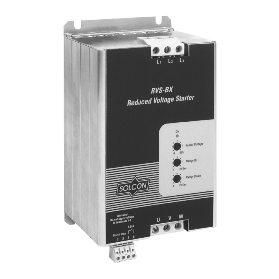 Solcon RVS-BX Series Instruction Manual