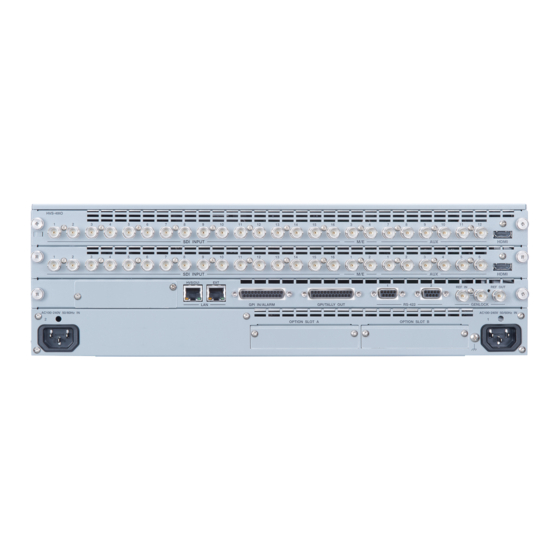 FOR-A HVS-49IO Installation Manual