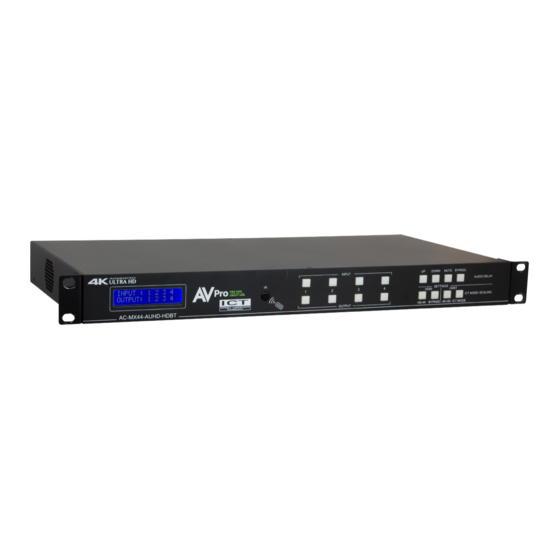AVProEdge AC-MX44-AUHD-HDBT User Manual