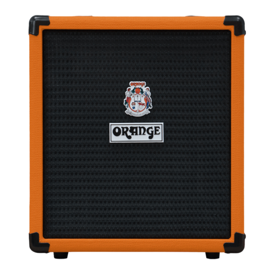 ORANGE BASS 25 Manual