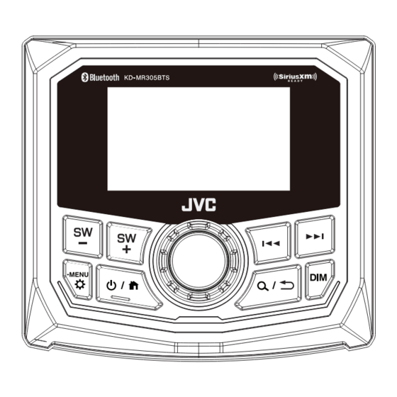JVC KD-MR305BTS Manuals