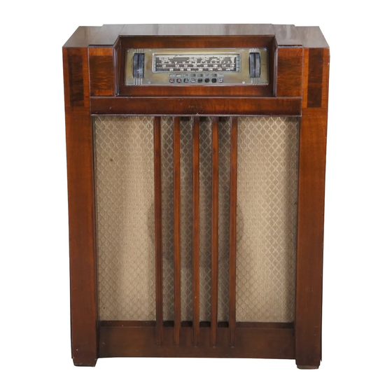 Philco 39-40 Service Manual