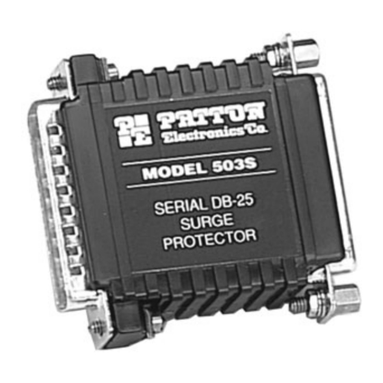 PATTON ELECTRONICS 503S USER MANUAL Pdf Download ManualsLib