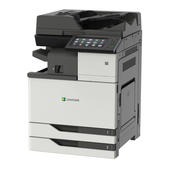 LEXMARK XC9225 USER MANUAL Pdf Download | ManualsLib